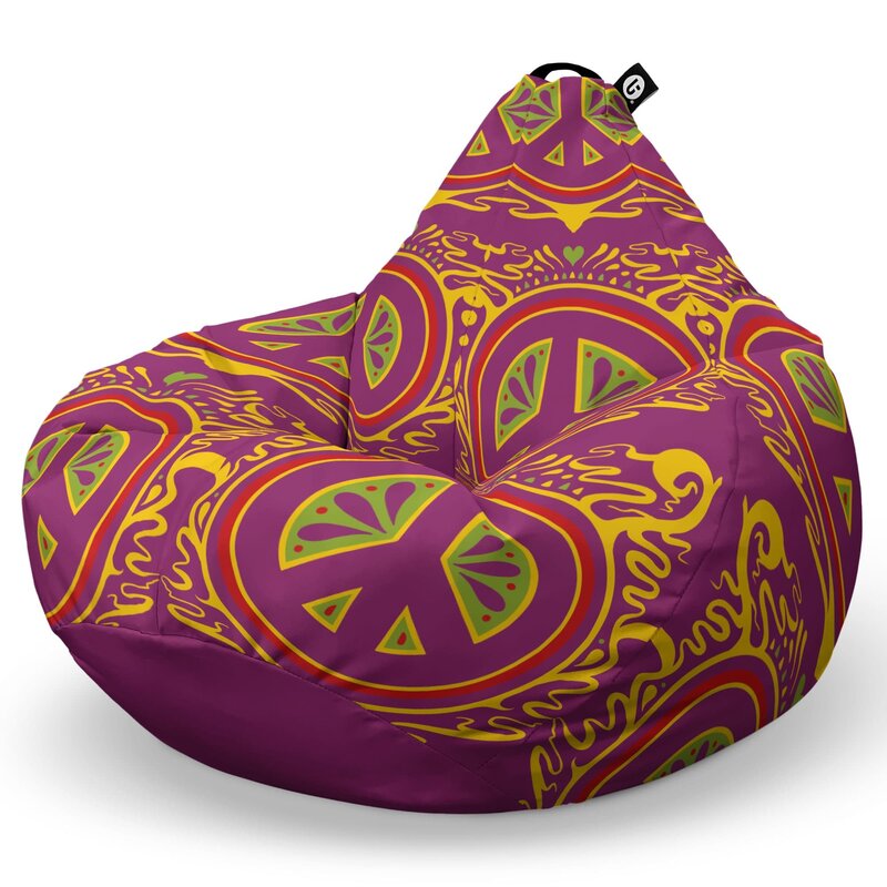 Fotoliu Puf Bean Bag tip Para L, Hippie Groove