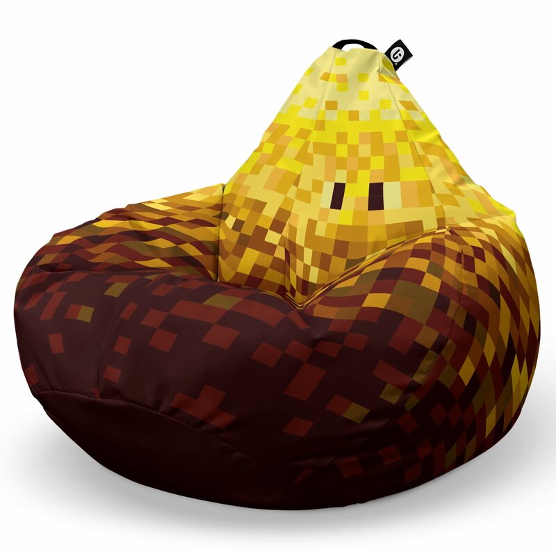 Fotoliu Puf Bean Bag tip Para L, Minecraft Blaze