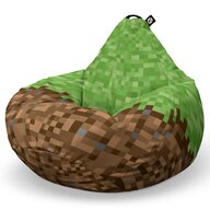 Fotoliu Puf Bean Bag tip Para L, Minecraft Iarba Pamant