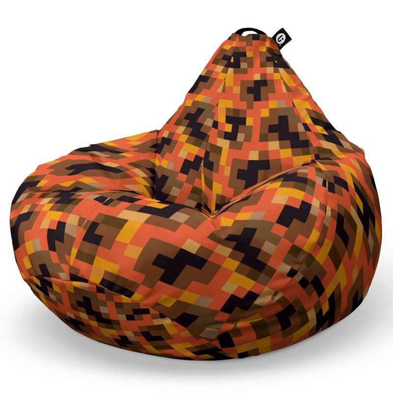 Fotoliu Puf Bean Bag tip Para L, Minecraft Magma