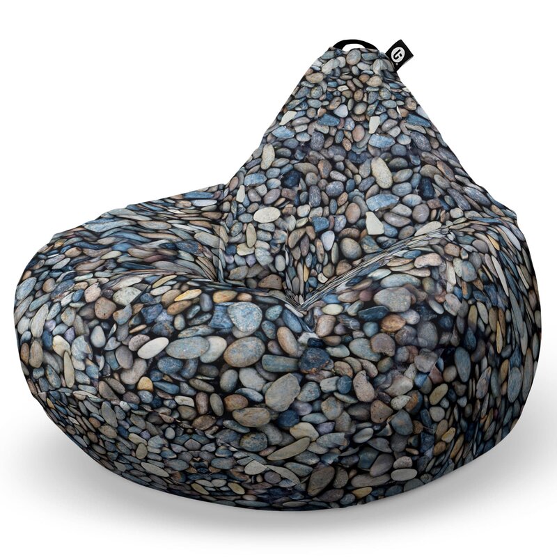 Fotoliu Puf Bean Bag tip Para L, Pietricele