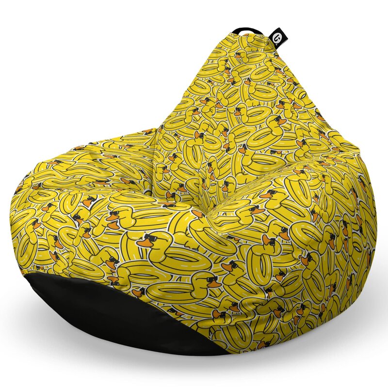 Fotoliu Puf Bean Bag tip Para L, Rate Galbene Cool