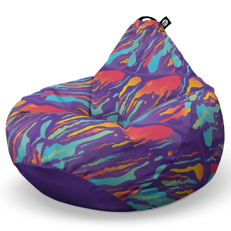 Fotoliu Puf Bean Bag tip Para L, Retro Lava