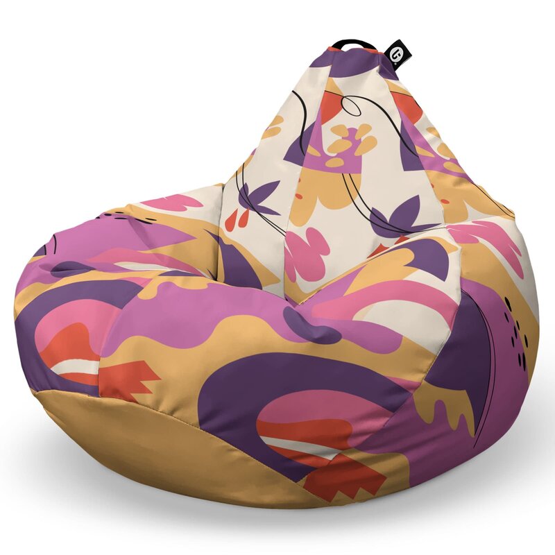 Fotoliu Puf Bean Bag tip Para XL, Abstract Jungle Mov