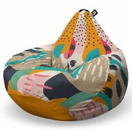 Fotoliu Puf Bean Bag tip Para XL, Abstract Passionfruit