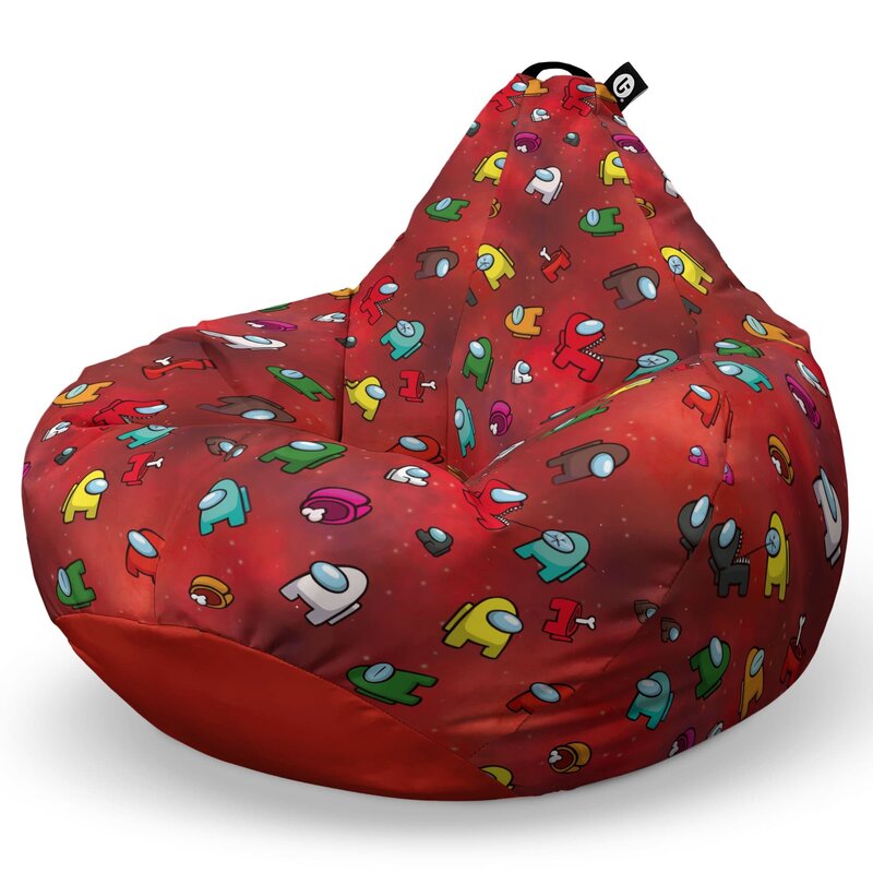 Fotoliu Puf Bean Bag tip Para XL, Among Us Red