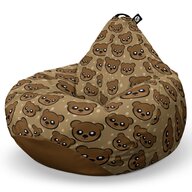 Fotoliu Puf Bean Bag tip Para XL, Cute Brown Bear
