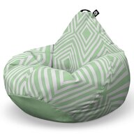 Fotoliu Puf Bean Bag tip Para XL, Diamond, Green