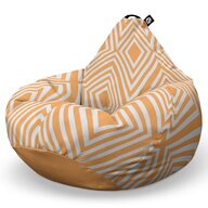 Fotoliu Puf Bean Bag tip Para XL, Diamond, Orange