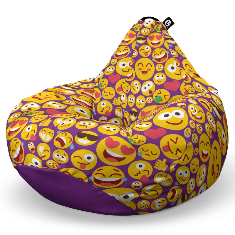 Fotoliu Puf Bean Bag tip Para XL, Emoji