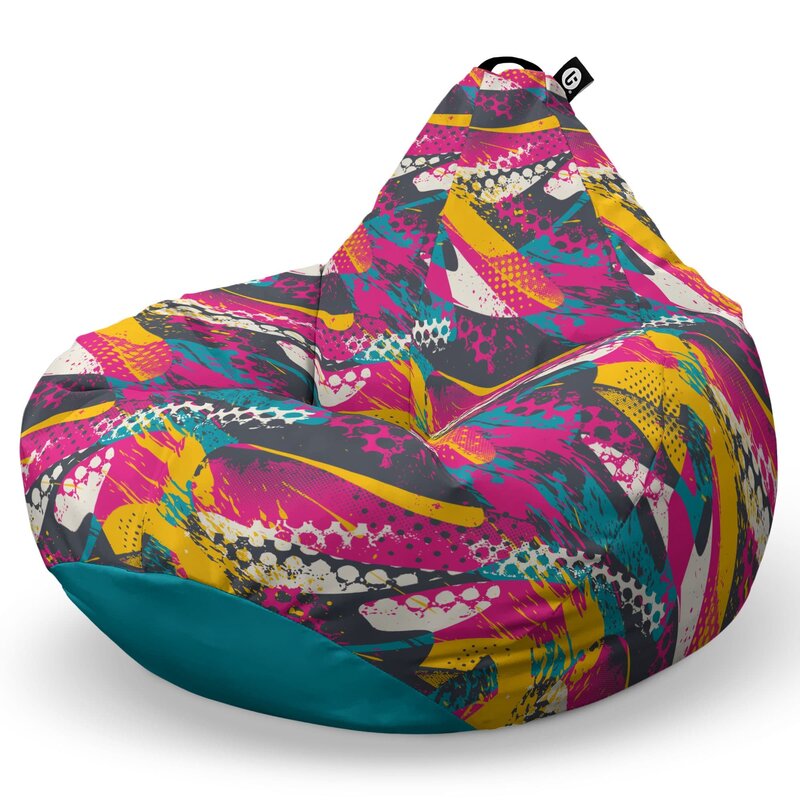 Fotoliu Puf Bean Bag tip Para XL, Graffiti Abstract Grunge