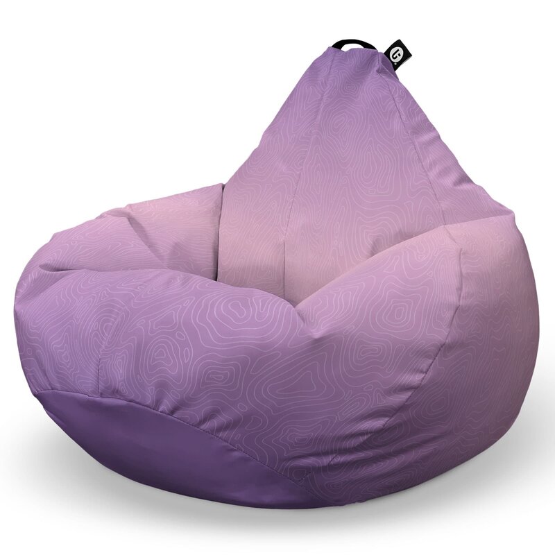 Fotoliu Puf Bean Bag tip Para XL, Topografic Mov