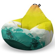 Fotoliu Puf Bean Bag tip Para XL, Tropical