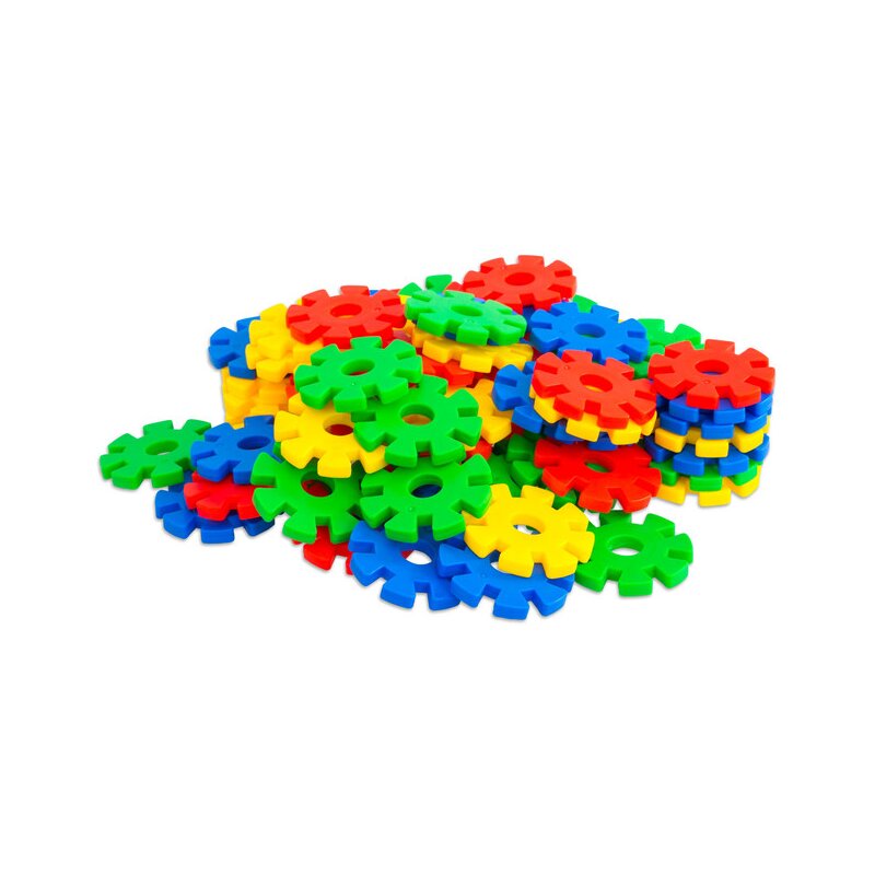 Vinco - set de constructie multifunctional fulgi de nea mari 100 piese