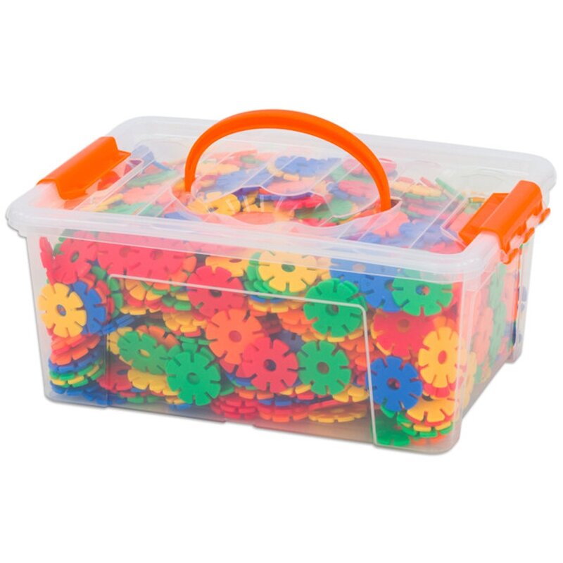 Vinco - set de constructie fulgi de nea mici 1000 piese, multicolor