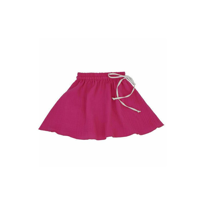 Kidsdecor - fustita de vara muselina fete blooming dahlia 5-6 ani