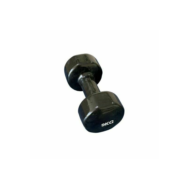 Dhs - Gantera vinyl aerobic 9kg, negru