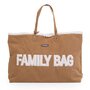 Geanta Childhome Family Bag, aspect piele intoarsa Bej - 1