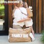 Geanta Childhome Family Bag, aspect piele intoarsa Bej - 5