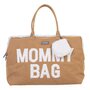 Geanta de infasat Childhome Mommy Bag, aspect piele intoarsa Bej - 1