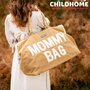 Geanta de infasat Childhome Mommy Bag, aspect piele intoarsa Bej - 6