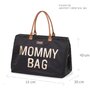 Geanta de infasat Childhome Mommy Bag Negru - 5