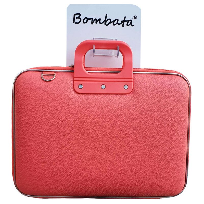 Geanta lux business laptop 17 Bombata Maxi Classic-Coral