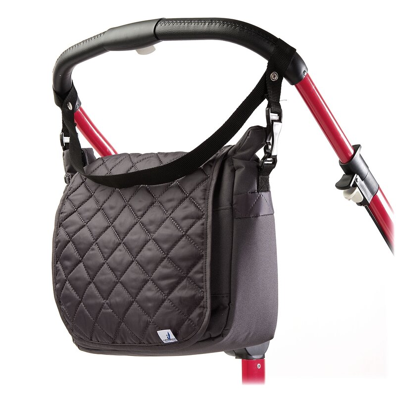 Caretero - geanta pentru carucior graphite matlasata