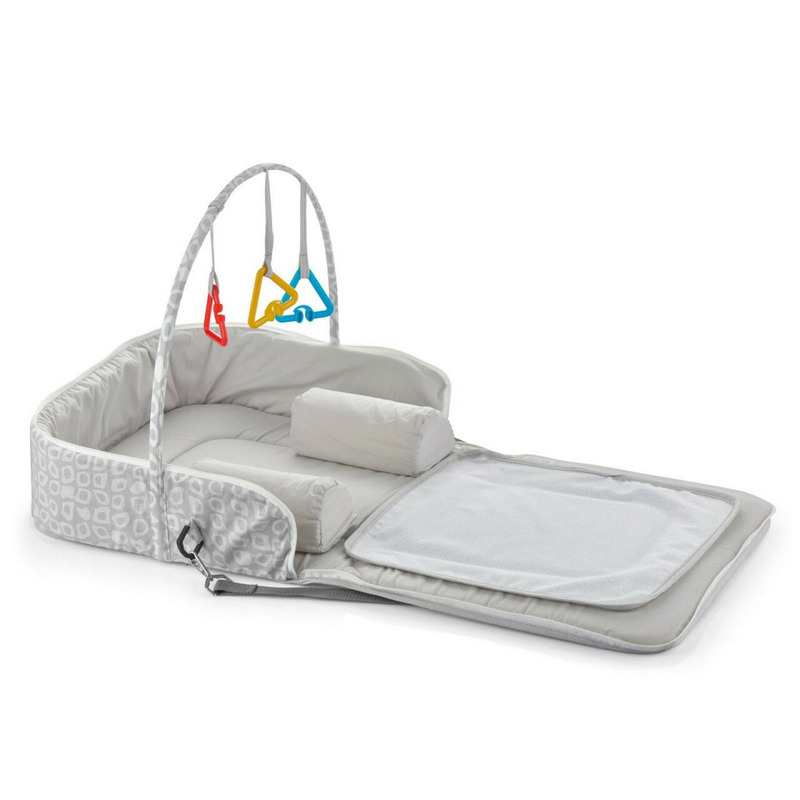 Geanta multifunctionala 3 in 1, BabyJem, 60x100 cm (Culoare: Gri)