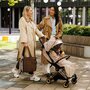 Geanta pentru mamici, BabyOno, Cami, Pentru carucior si umar, 45 x 12 x 30 cm, Saltea de infasat inclusa, Material imperbeabil, 10 buzunare, inclusiv izoterme pentru biberoane, Suport de chei, Maro - 16