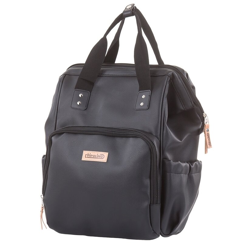 Chipolino - geanta pentru carucior , leather, pentru infasat, negru