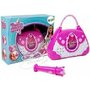 Gentuta karaoke roz, cu microfon si USB, pentru fetite, LeanToys, 7829 - 2