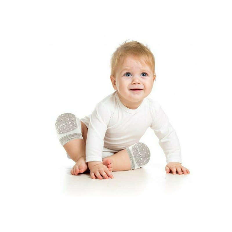 Genunchiere de protectie, BabyJem, Pentru copii, 13 x 6 cm, 6 luni+, Albastru