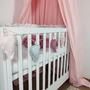 Ghirlanda decorativa pentru camera copilului, Koell, Frunze Roz - Gri - 1