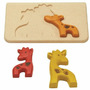 Girafe - Puzzle din lemn - 5