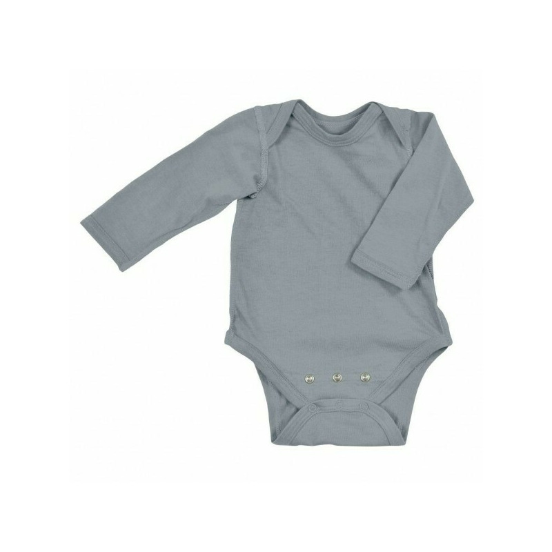 Grey 6/12 luni - Body din bumbac organic cu extensie inclusa - iPlay