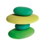 Forme in echilibru, oval, nuante de verde - 1