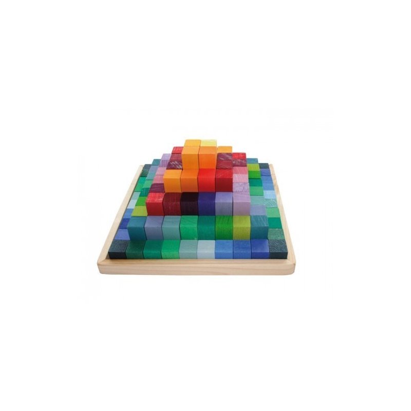 Grimm's spiel und holz design - joc piramida, 100 piese