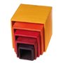 GRIMM'S Spiel und Holz Design - Set de cutii colorate, Galben - 1