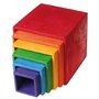 GRIMM'S Spiel und Holz Design - Set mare de cutii colorate curcubeu - 1