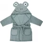 Halat de baie, Bubaba, Cu urechi Frog, Cu buzunare, Cu cordon, 4 - 6 ani, Marime 110/116, Green - 1