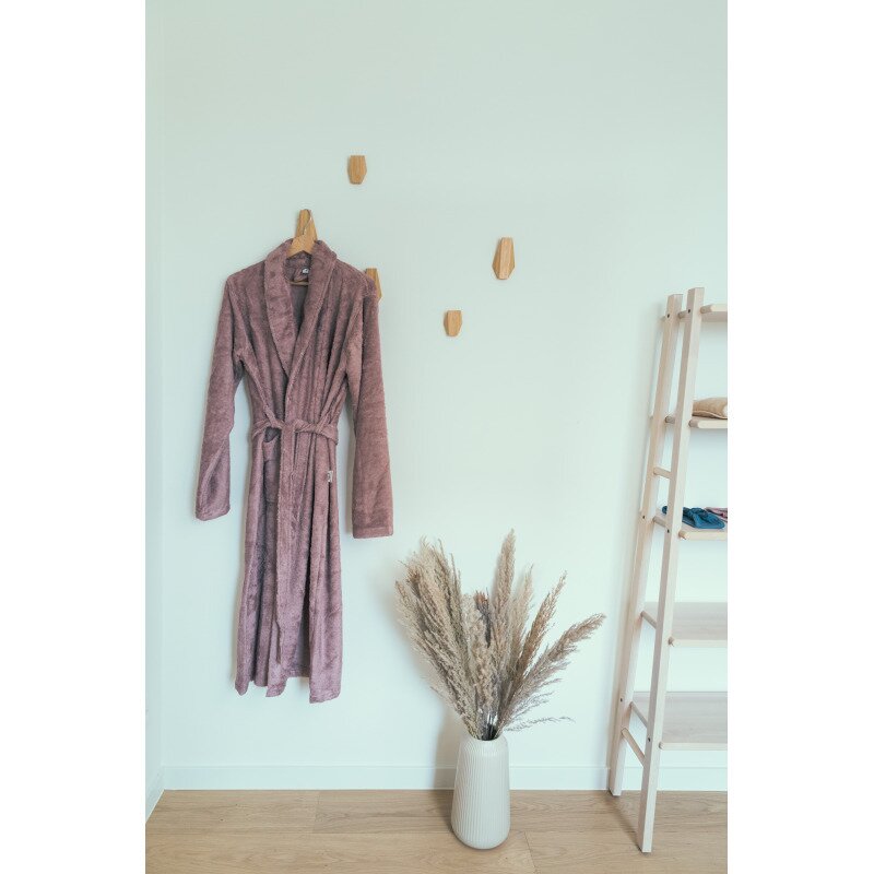 Timboo - halat de baie , mellow mauve, din frotir, marime s, din bambus, violet