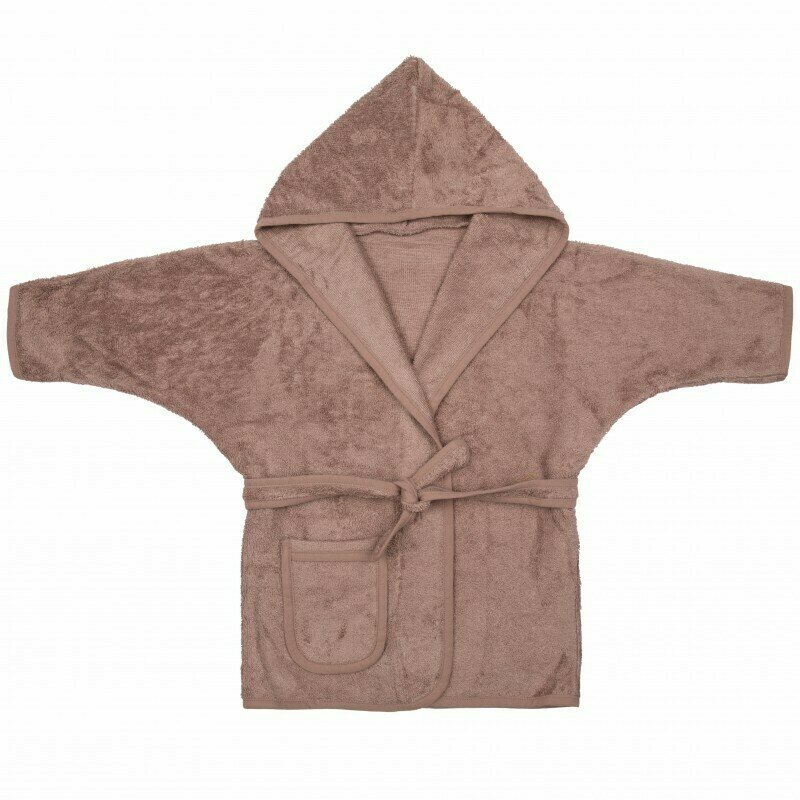 Timboo - halat de baie frotir, 2-4 ani, din bambus, mellow mauve