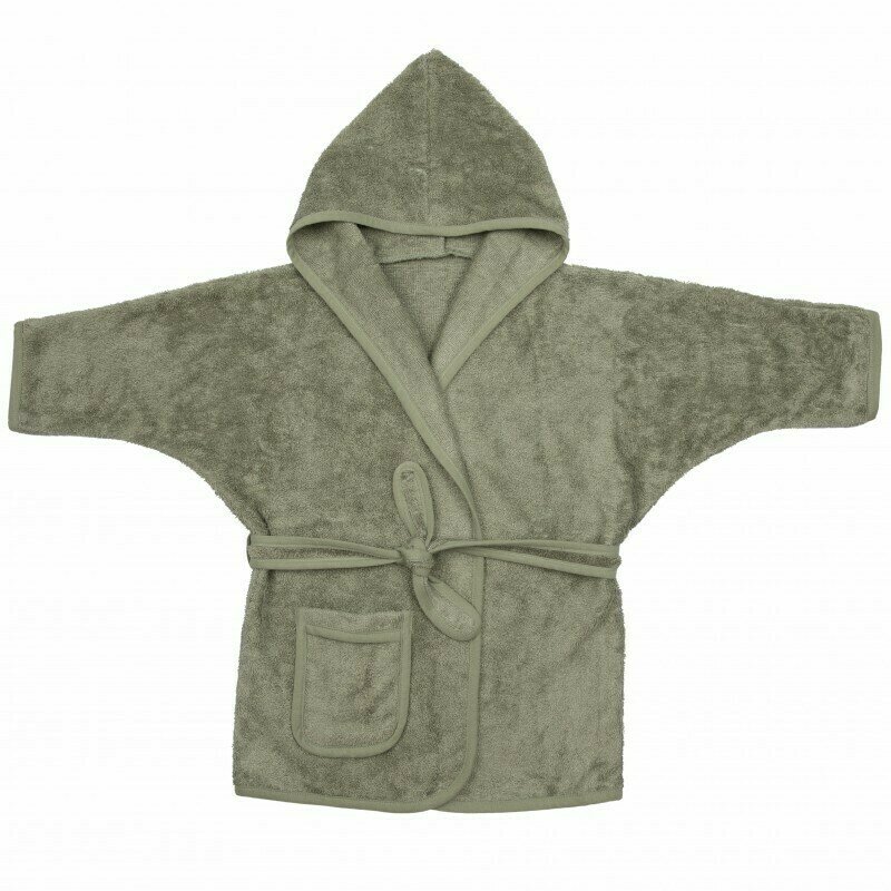 Timboo - halat de baie frotir, 2-4 ani, din bambus, whisper green