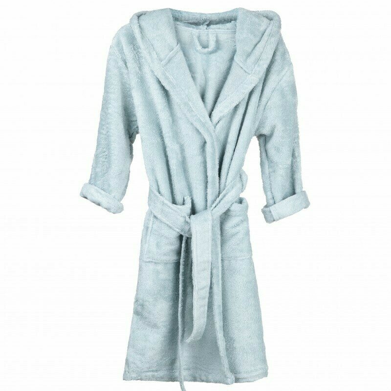 Timboo - halat de baie frotir, 4-6 ani, din bambus, sea blue