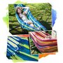 Hamac de gradina, Sofotel, Malaga Single, Pentru o persoana, 200x100 cm, Include 2 franghii 150 cm fiecare, Include sac depozitare, Pana la 100 kg, Multicolor - 9