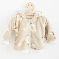 Hanorac de iarna, New Baby, Pentru bebelusi, Wellsoft, Marime 56, Poliester si capsuseala din bumbac, Polar Bear