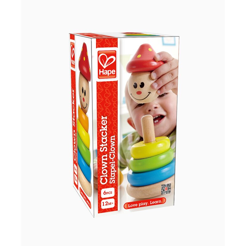 Hape - jucarie pentru sortat si stivuit clovn