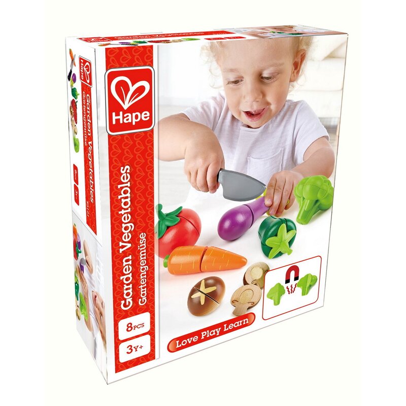 Hape - Set de alimente Legume din gradina