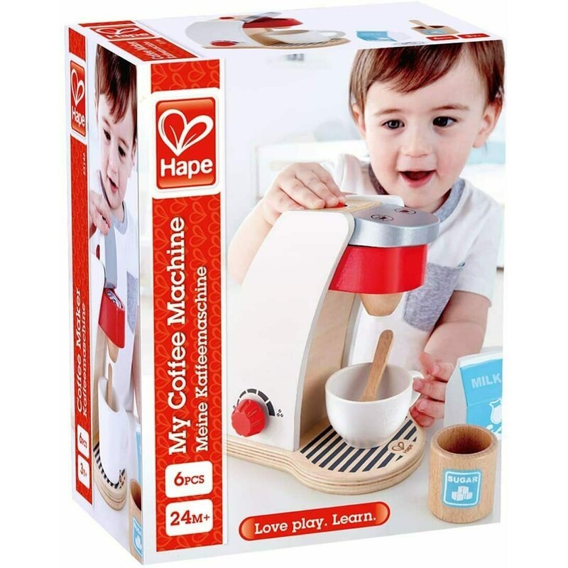 Hape - masina de facut cafea, din lemn